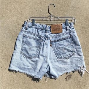 Levis high waisted shorts